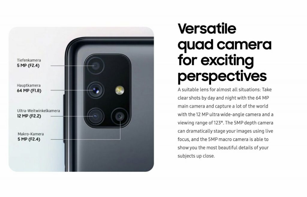 Samsung Galaxy M51 will have 4 cameras