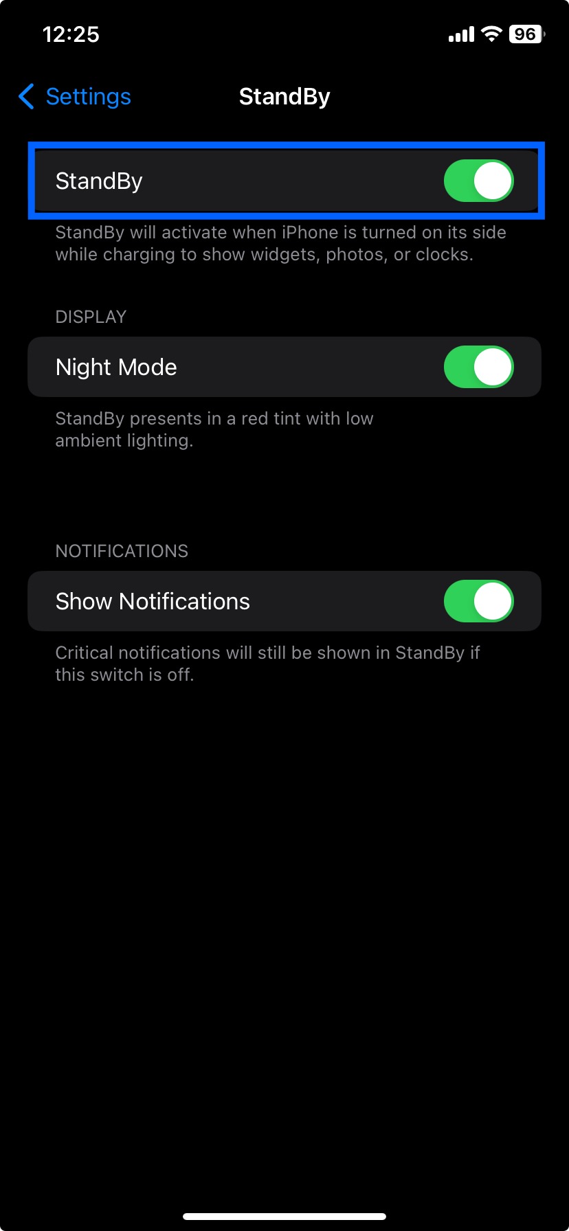 how to use standby mode on iOS 17