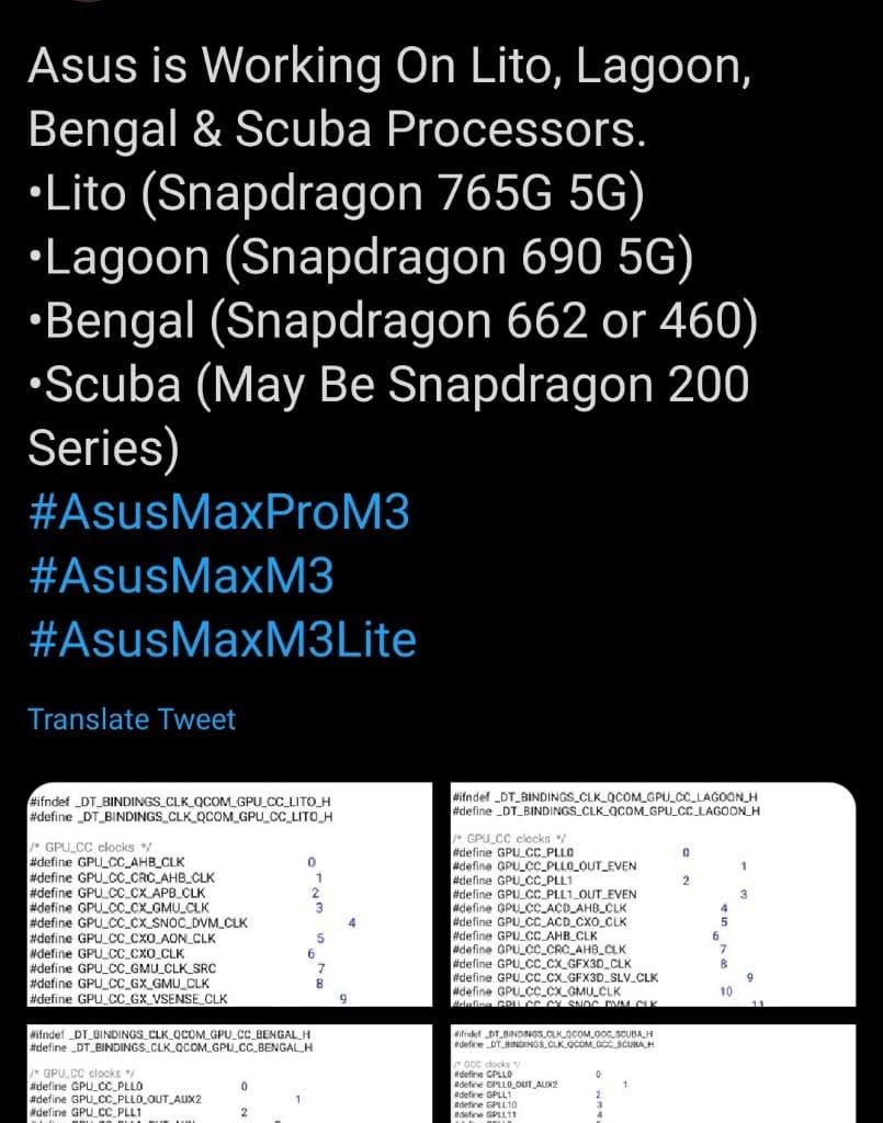 Twitter user broke out the Asus News